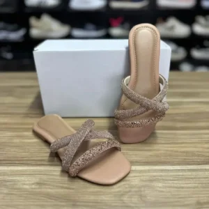 Rasteira Glamour Rose