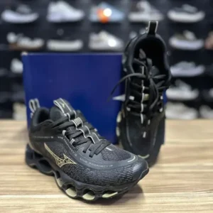 Mizuno Wave Prophecy 13 Importado (preto-dourado)