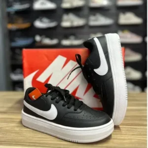 Nike Court Vision Preto Branco Sola Baixo