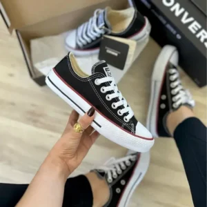 All Star Lona Preto