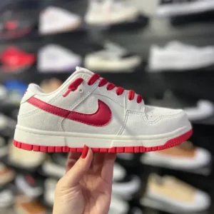 Nike Dunk Branco Vermelho