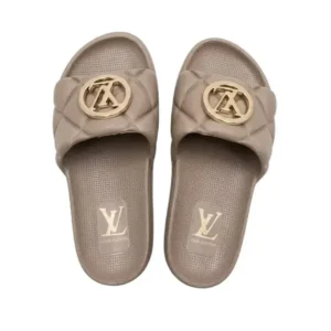 Slide Louis Vuitton Metalasse Bege