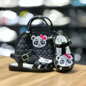 Kit Bolsa e Sandalia Baby Panda