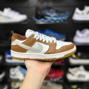 Dunk Branco Caramelo