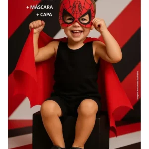 Kit Sandalia + Mascara + Capa Homem Aranha