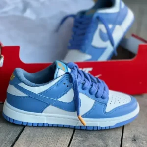 Nike Dunk Branco Azul Coast Linha Luxo