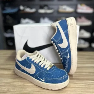 Nike Air Force Jeans Azul Bege