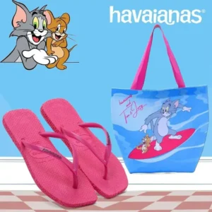 Kit Chinelo Havainas+ Bolsa Rosa