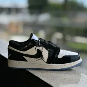 Nike Dunk Jordan Preto Branco Azul