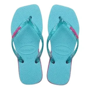 Chinelo Havaianas Verde Agua/pink Tropical