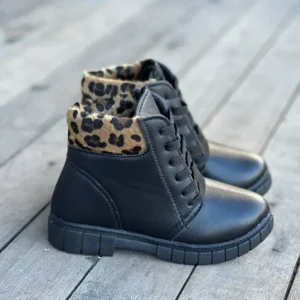 Bota Pelinho Preto Onça Infantil