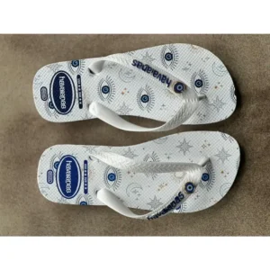 Chinelo Havaianas Branco Olho Grego