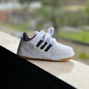 Adidas Forum Branco Preto Infantil