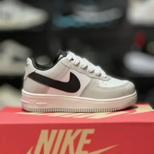 Nike Air Force Infantil Cinza Branco Preto