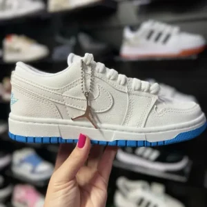 Nike Dunk Jordan Branco Sola Azul