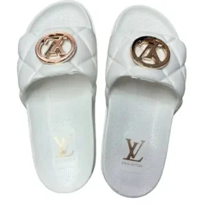 Slide Louis Vuitton Metalasse Branca