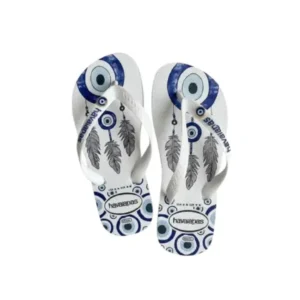 Chinelo Havaianas Branco Mandala Olho Grego