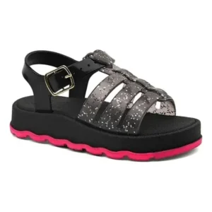 Sandalia Baby Coração Preto