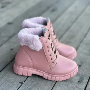 Bota Pelinho Rosa Infantil