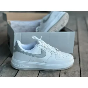 Nike Air Force Branco Cinza Luxo
